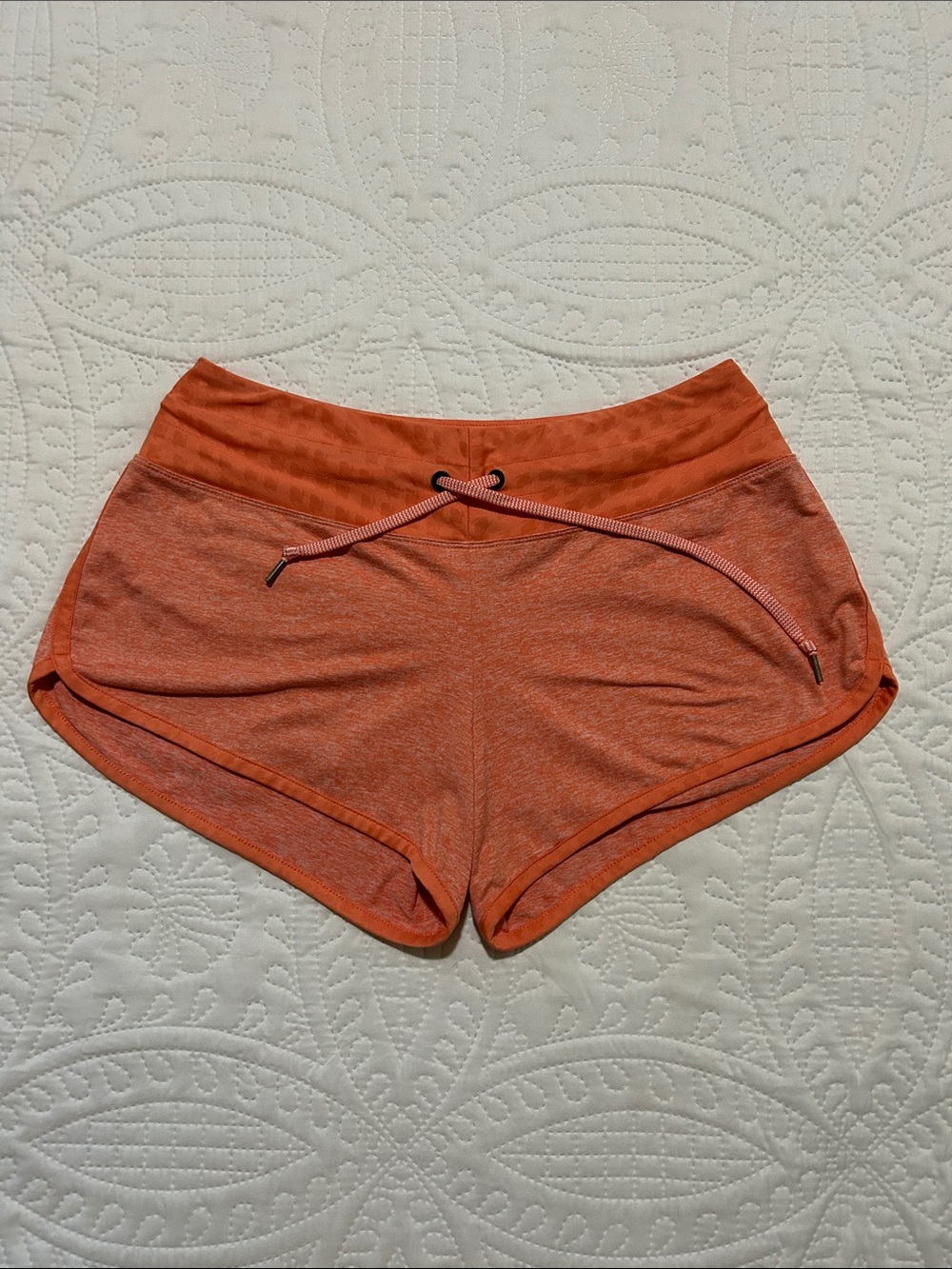 RABBIT Women’s Orange/Coral Shorts with Drawstring Sz: S